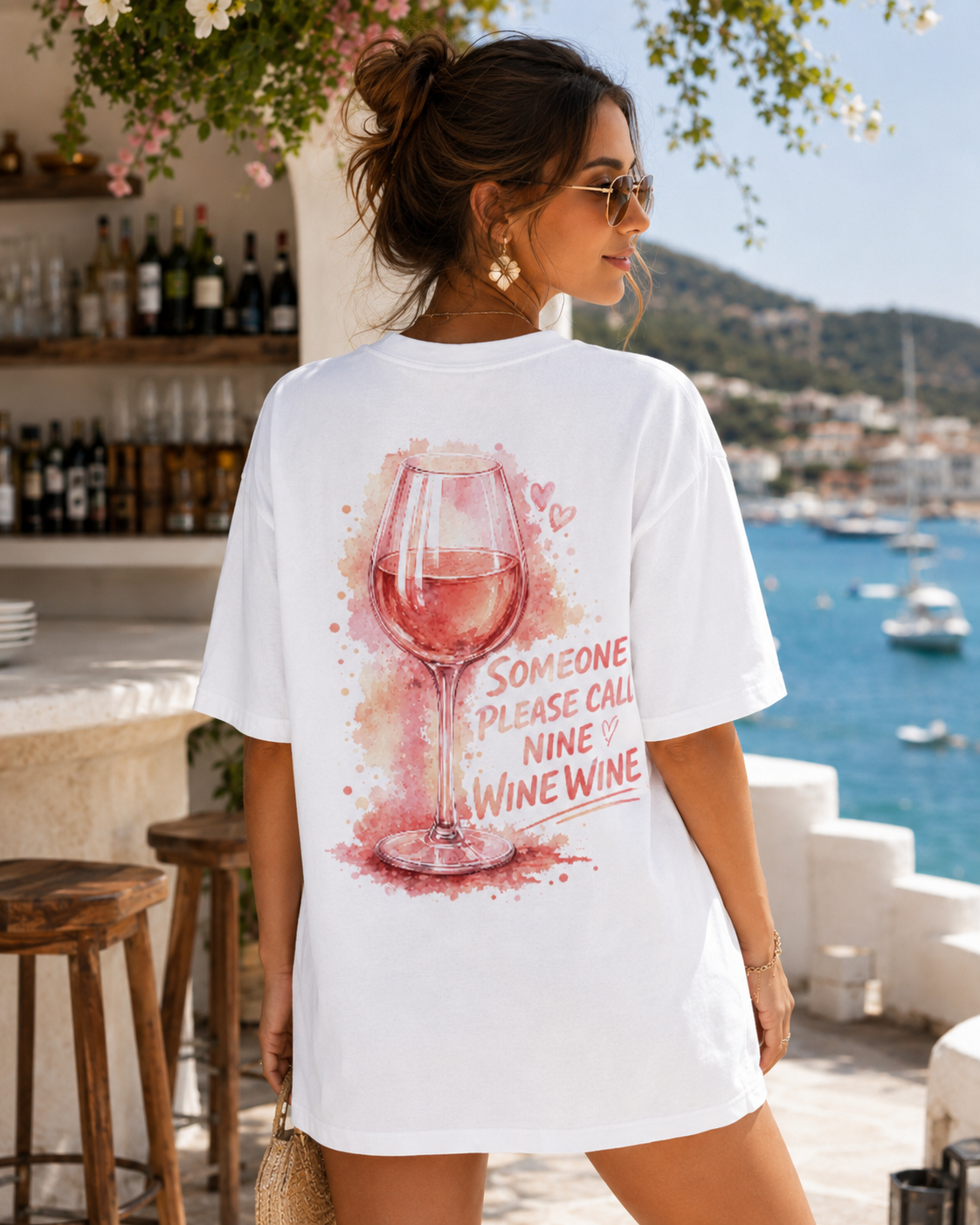 Nine Wine Wine Tee
