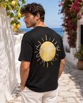 Summer State of Mind Tee negru, tricou oversized Armedy Society cu print mare pe spate
